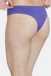 Zivame Low Rise Cotton Cheeky Panty - Purple Pak Choi — thumbnail 2